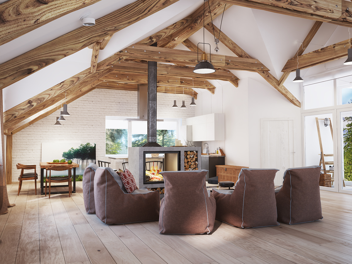 3 mansarda in stil rustic 2