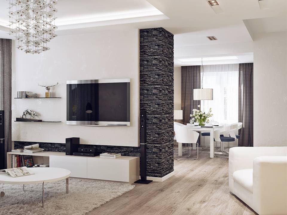 amenajare living cu piatra decorativa 2 amenajare living cu piatra decorativa 2