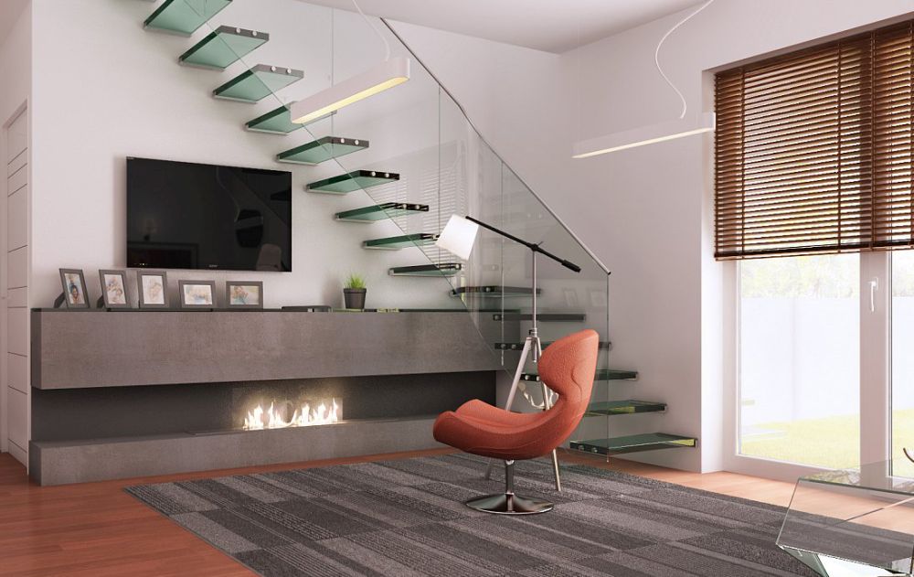 amenajare living la casa cu scara interioara 3 amenajare living la casa cu scara interioara 3