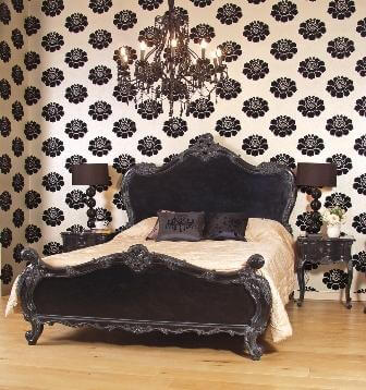 tapet dormitor vintage 1
