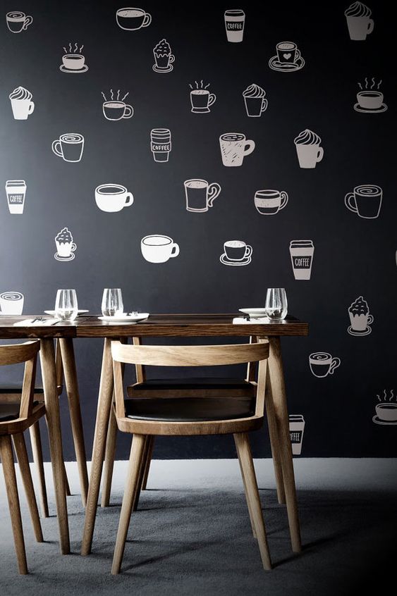 tapet pentru bucatarie cu model coffee 1