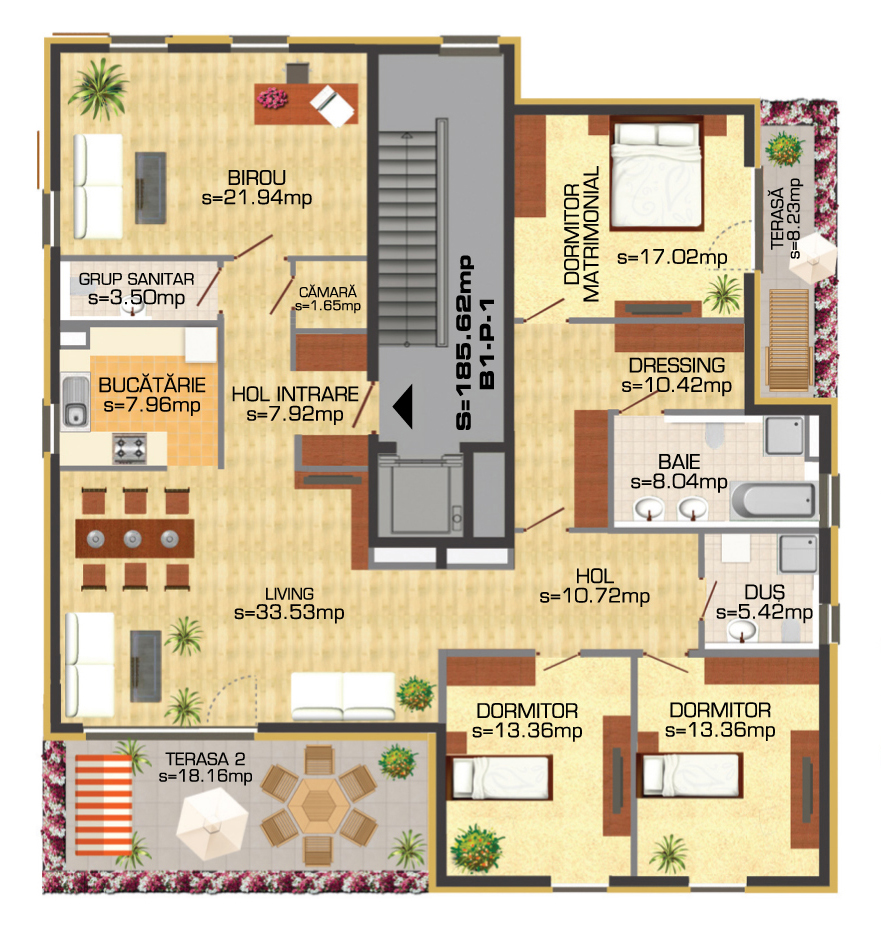 1 – amenajari interioare apartamente 5 camere 2