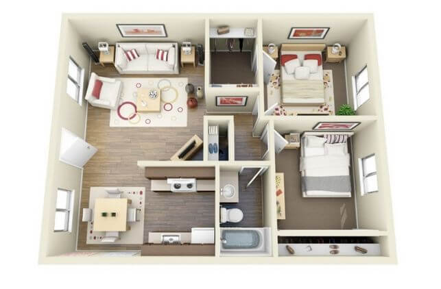 1.1 amenajare apartament 3 camere semidecomandat 3