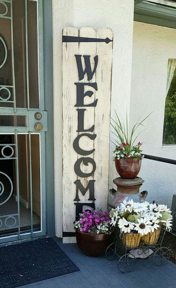 2.4. Idei cadouri de casa noua placa cu mesaj de bun venit
