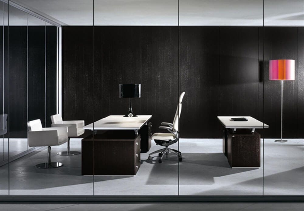 3 amenajare birou modern – minimalist – contemporan 12 – birou cu sticla