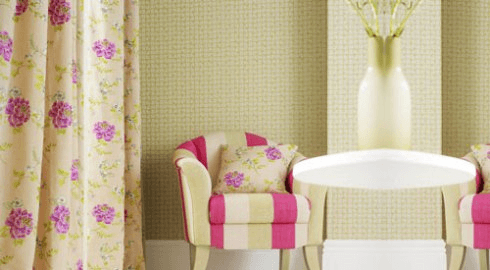 4.3. Stiluri de amenajare Design Romantic Fotoliu si Draperii