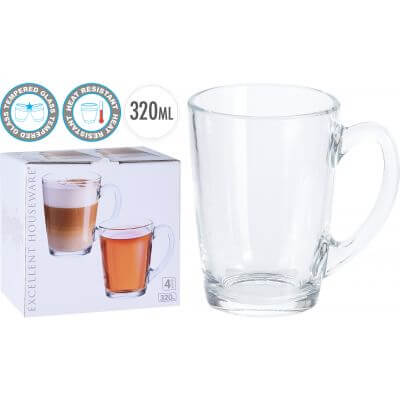 5. Set cani pentru ceai sau cafea de la Homelux pentru bucatarie
