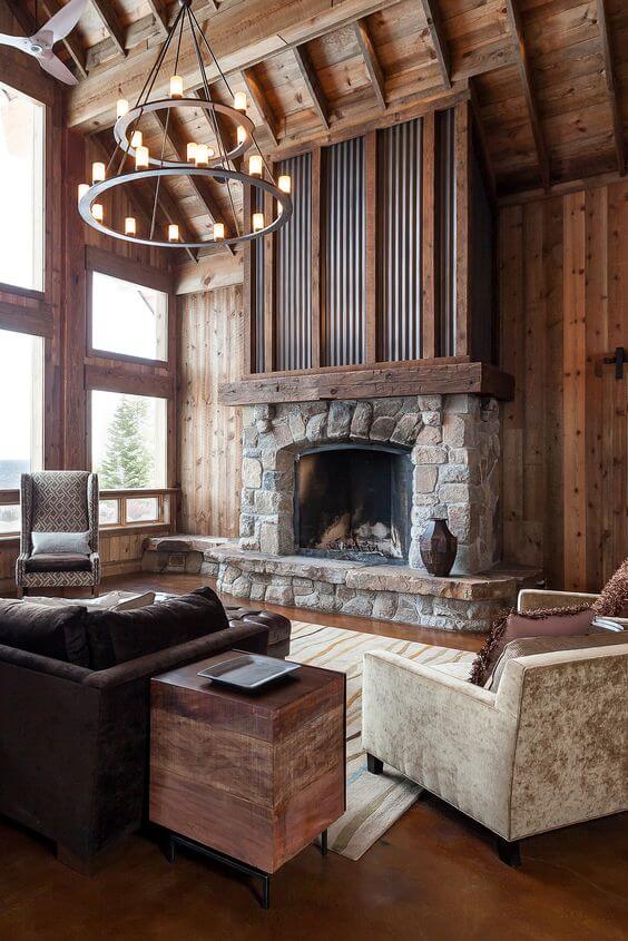 6. Stiluri de amenajare Design Rustic Sufragerie