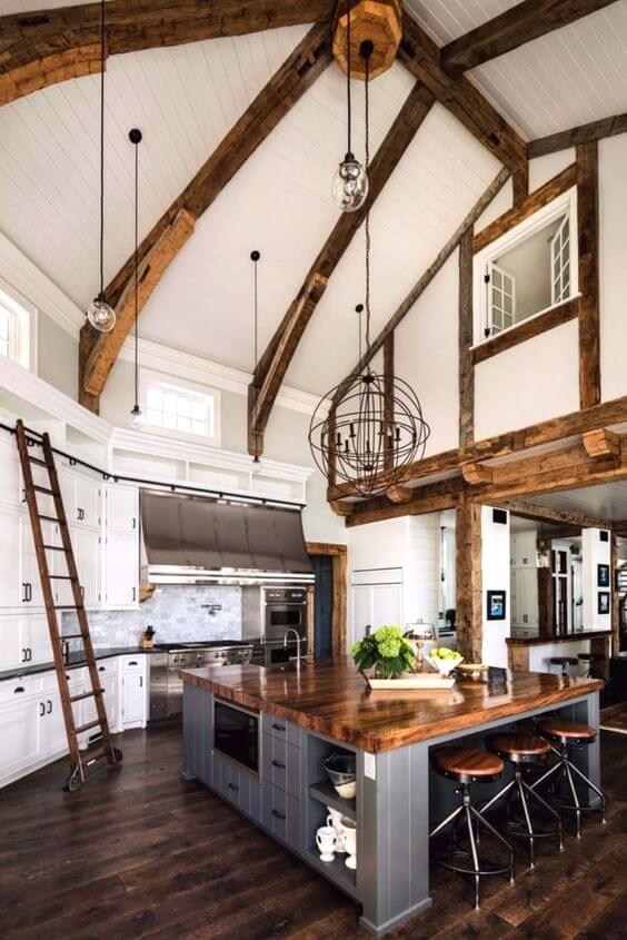 6.1. Stiluri de amenajare Design Rustic Bucatarie Open Space