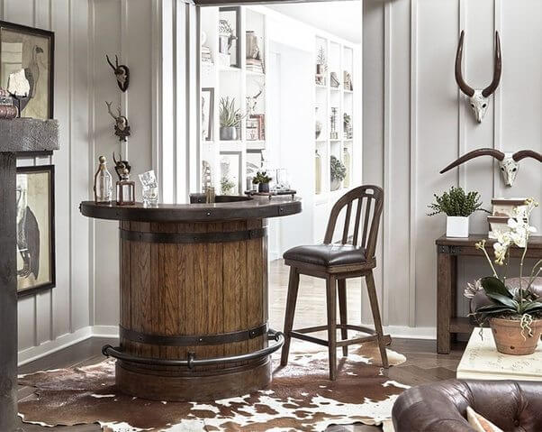 6.3. Stiluri de amenajare Design Rustic Masa decorativa si scaun