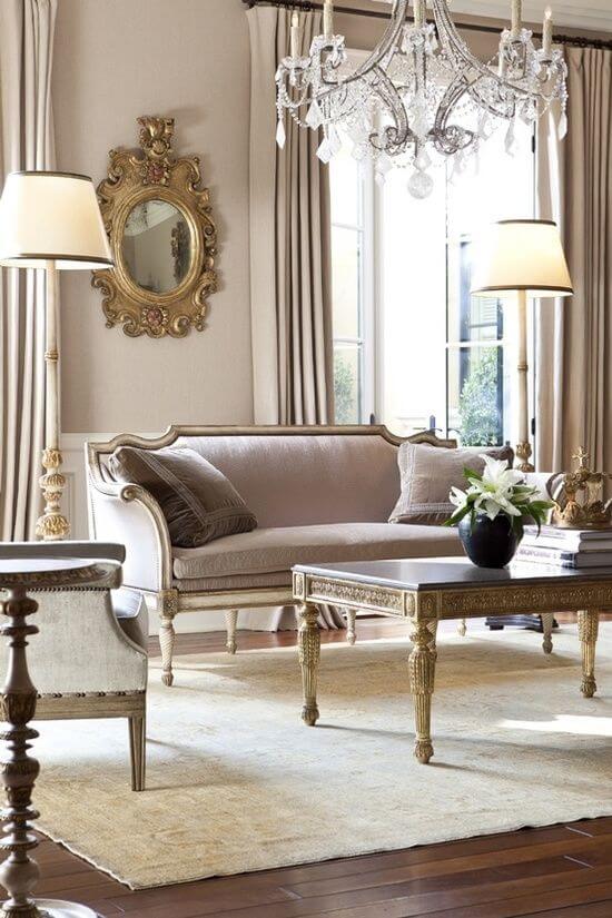 7.5. Stiluri de amenajare Design Clasic Mobilier Sufragrie si draperii