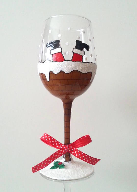Idei cadouri de Secret Santa tombola pahar de vin (2)
