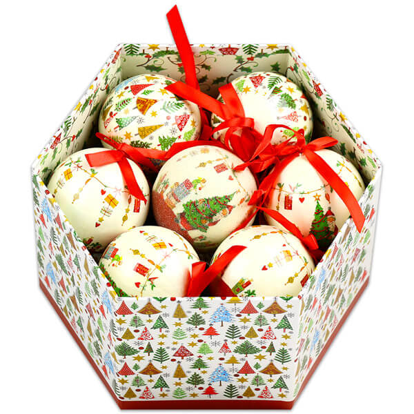 Idei cadouri de Secret Santa tombola set de globuri