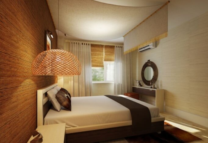 iluminarea spatiilor mici – dormitor