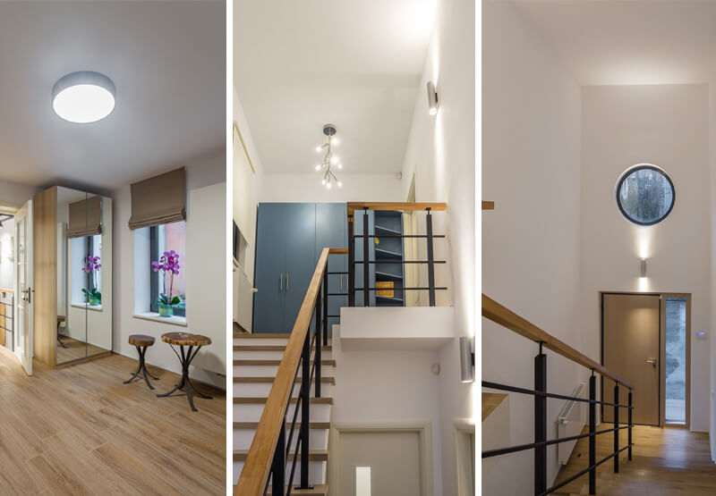iluminarea spatiilor mici – holuri
