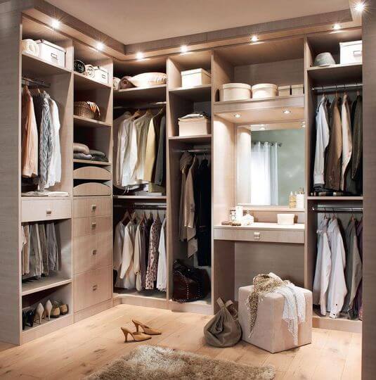 1.1. Compartimentarea dressingului in functie de articolele vestimentare – Garderoba office si eleganta
