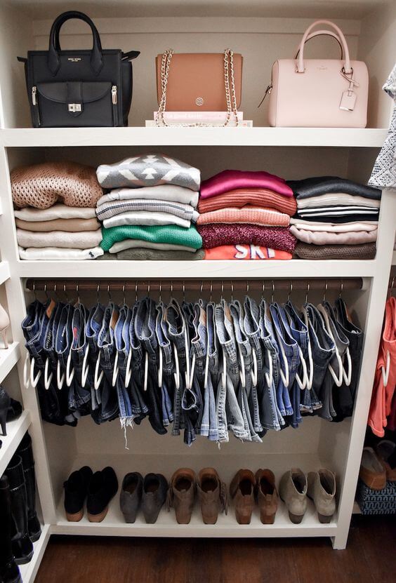 1.2. Compartimentarea dressingului in functie de articolele vestimentare – Garderoba casual 1