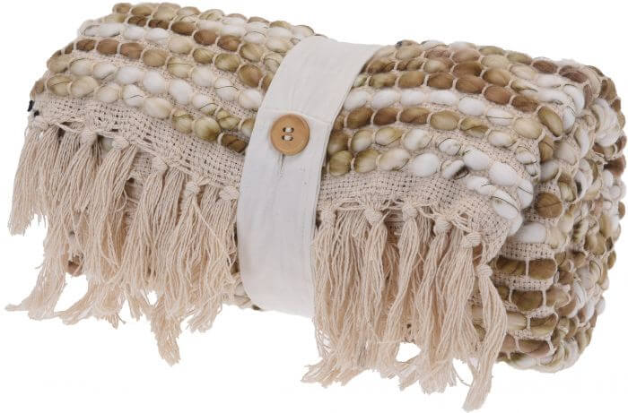 3. Amenajarea casei – Modernizarea unei case la tara – Produse Homelux – Articole textile – Pled cu franjuri
