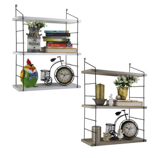 3. Amenajarea casei – Modernizarea unei case la tara – Produse Homelux – Mobilier – Raft perete 3 polite