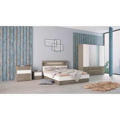 set dormitor alb sonoma