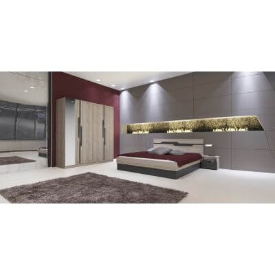 set dormitor sonoma rosu