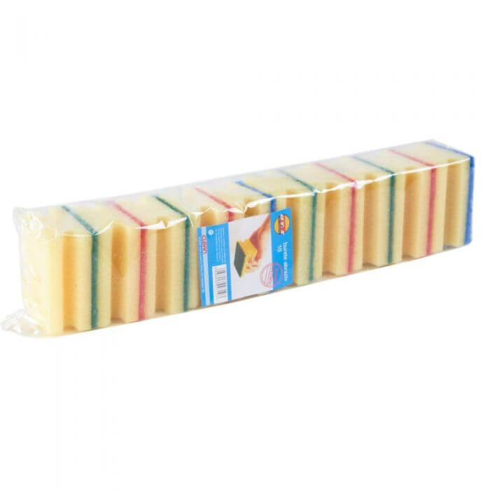 6. Produse Homelux pentru curatenie – Bureti canelura 10 buc