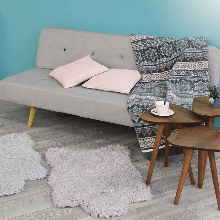 covor sheepskin roz