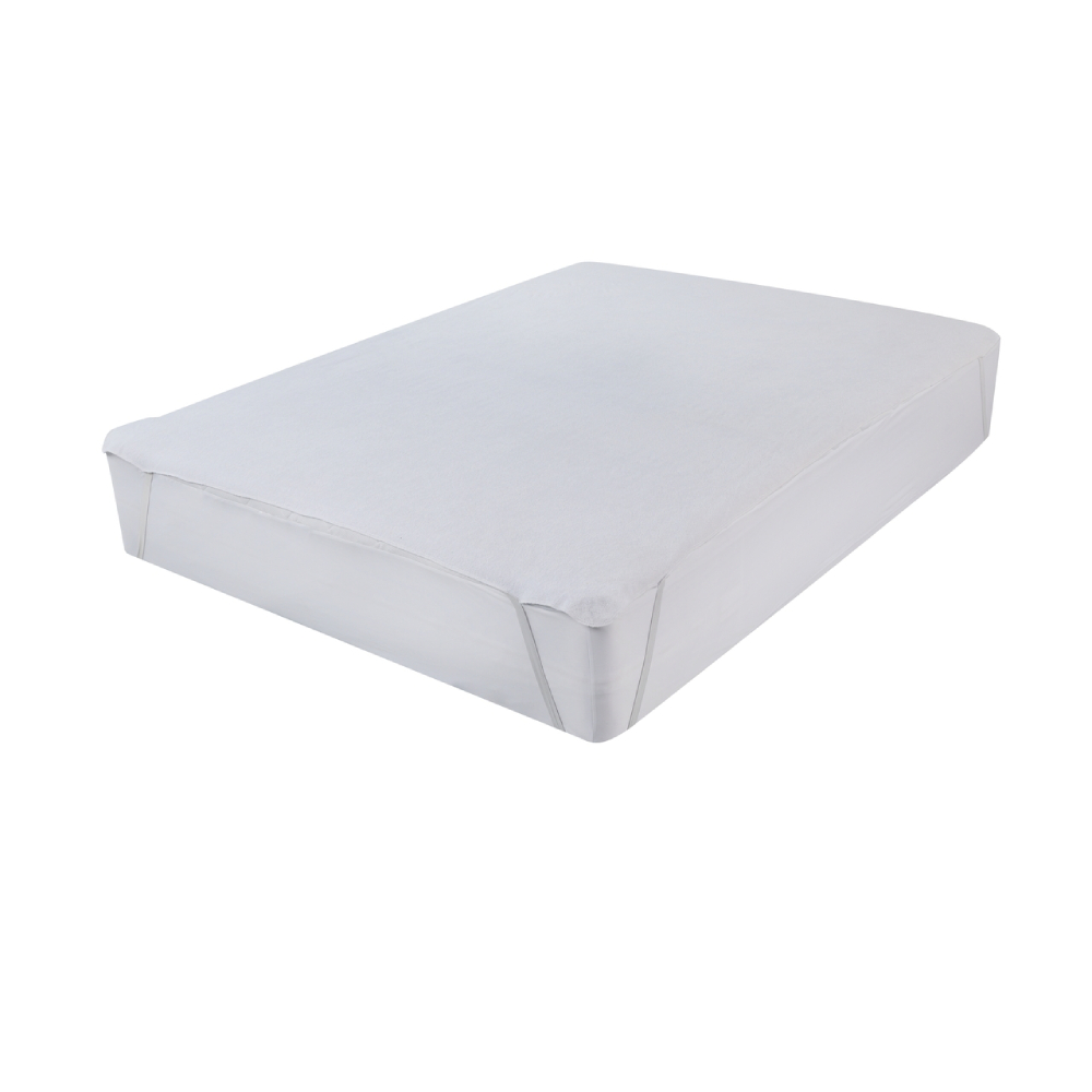 PROTECTIE SALTEA IMPERMEABILA, 75% BUMBAC, 160X200 CM, ALB