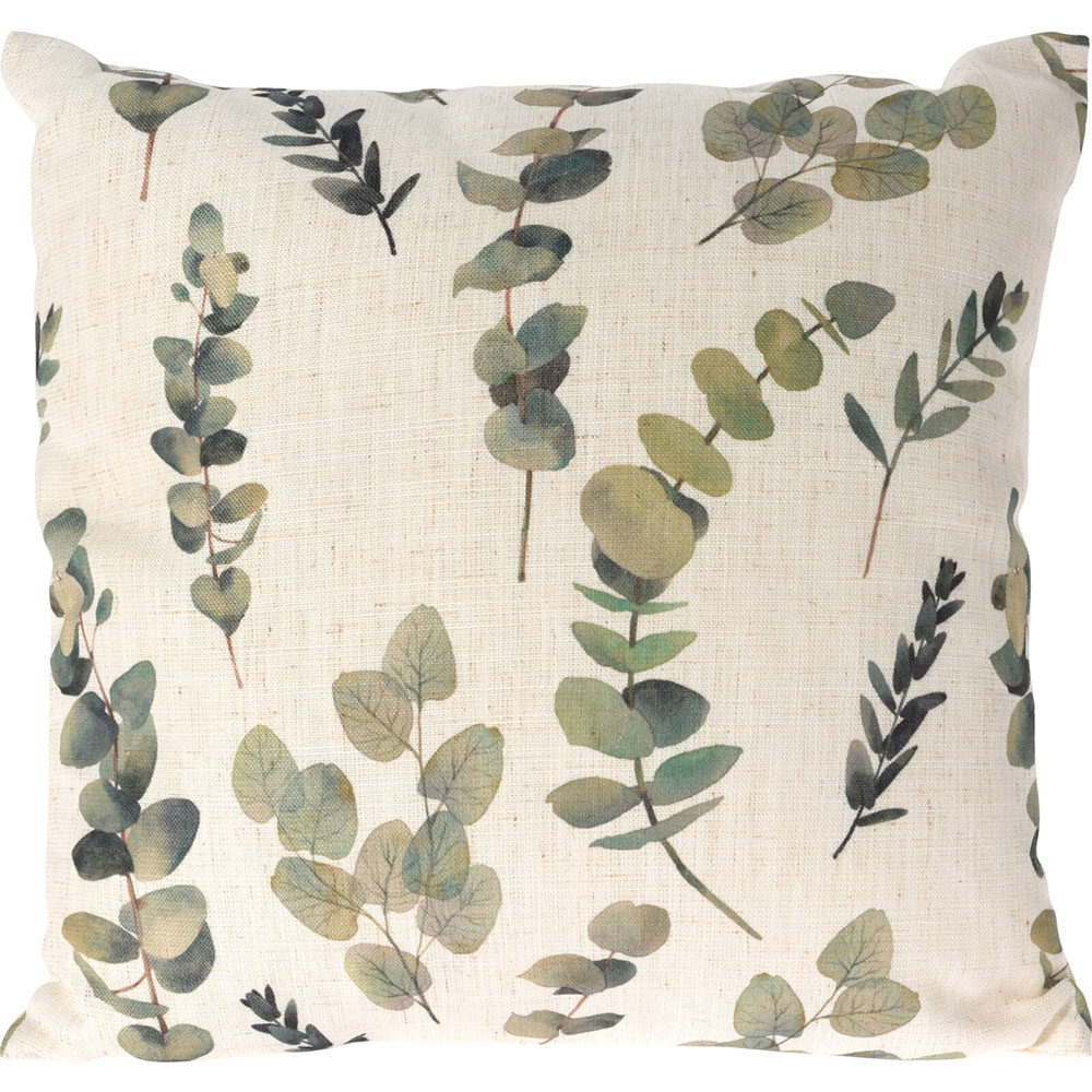 24647_1 PERNA DECORATIVA ASPECT DE IN, 45X45 CM, CU FERMOAR, BEJ/VERDE