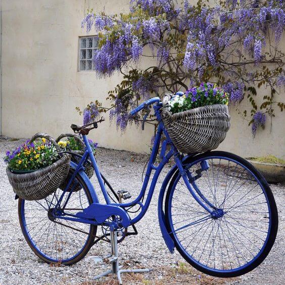 bicicleta cu flori