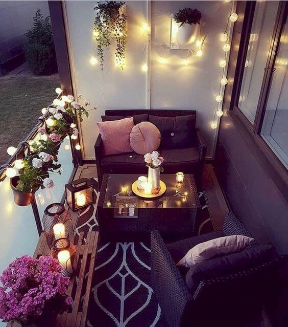 iluminat decor balcon